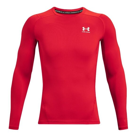 Under Armour Men’s HeatGear Armour Long Sleeve Baselayer Top XXL Red Compression - Picture 1 of 6
